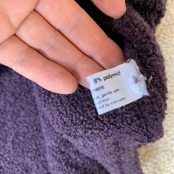 Eskandar Merino Wool Purple Turtleneck Sweater sz Medium TP1 - Picture 8 of 8